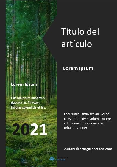 portada bosque para trabajos relacionados con la naturaleza
