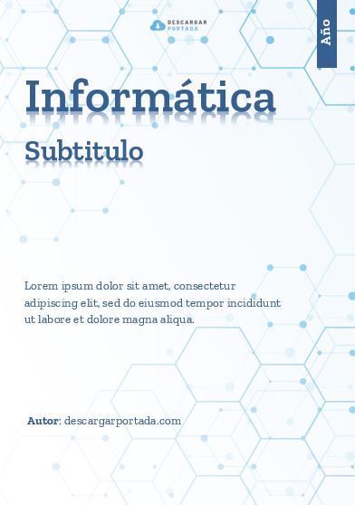 ᐅ Portadas de INFORMÁTICA [Descarga Gratis] - Formato Word