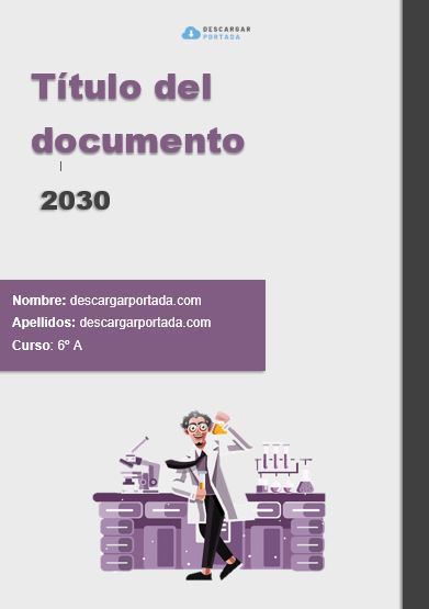 🔵 Descargar【Portadas Física y Química】Word 100% Gratis