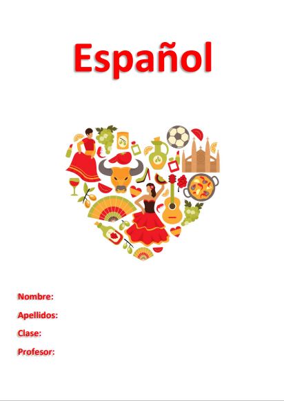 portada para imprimir español
