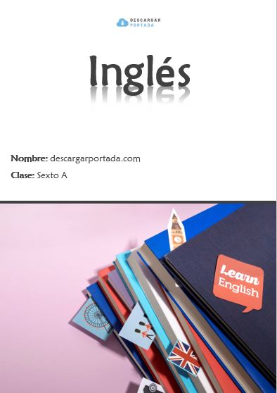 🔵 Descargar【PORTADAS INGLÉS】Word 100% gratis