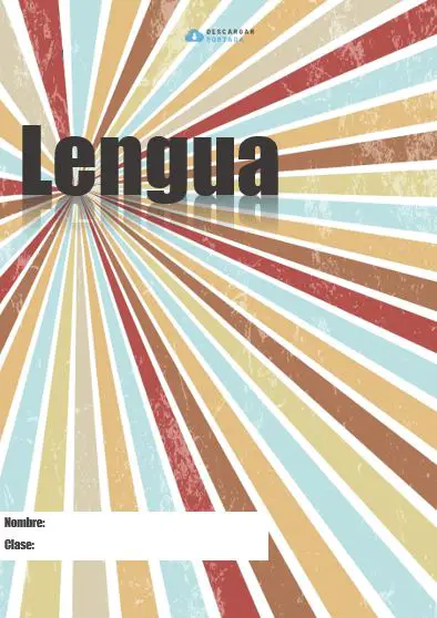 📚 Descargar【Portadas de Lengua】Word 100% Gratis