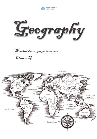 portada cuaderno geografia