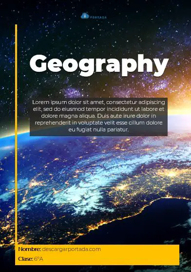world geography cover page