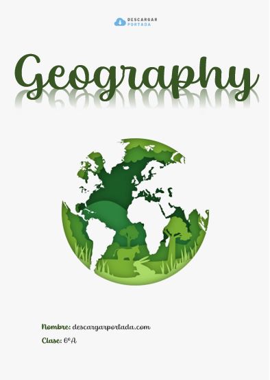 geography green world cover page